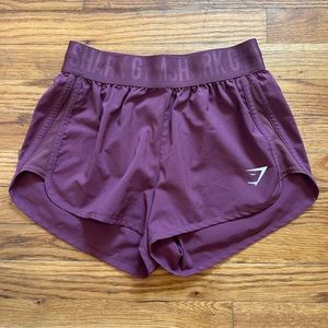 Gymshark Training Shorts Maroon